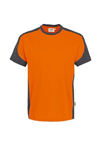 Hakro T Shirt Contrast Performance, orange, 4XL von HAKRO
