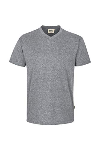 Hakro V Shirt Classic, grau-meliert, 3XL von HAKRO
