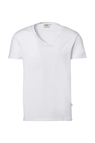 Hakro V-Shirt Stretch, HK272-weiß, M von HAKRO