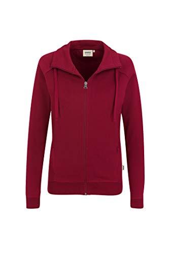 Hakro WOMEN-SWEATJACKE COLLEGE # 406 (L, weinrot) von HAKRO