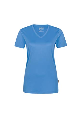 Hakro WOMEN-V-SHIRT COOLMAX® # 187 (L, malibu-blue) von HAKRO