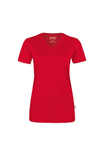 Hakro WOMEN-V-SHIRT COOLMAX® # 187 (L, rot) von HAKRO