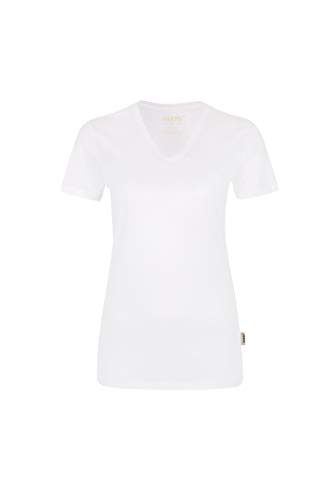 Hakro WOMEN-V-SHIRT COOLMAX® # 187 (S, weiß) von HAKRO