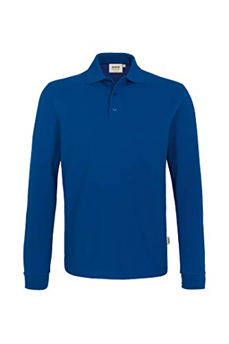 Longsleeve-Poloshirt Performance, Gr.-5XL, Ultramarinblau von HAKRO