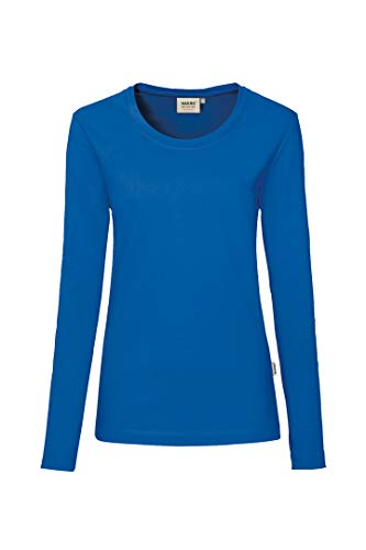 Women's Long-Sleeved Performance Top,Royalblau,XL von HAKRO