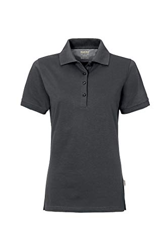 Women-Poloshirt Cotton-Tec, HK214-anthrazit, L von HAKRO