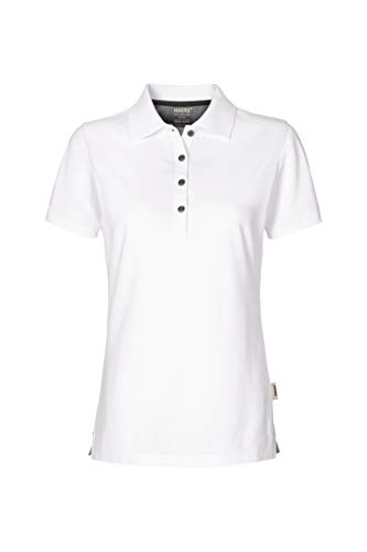 Women-Poloshirt Cotton-Tec, HK214-weiß, L von HAKRO