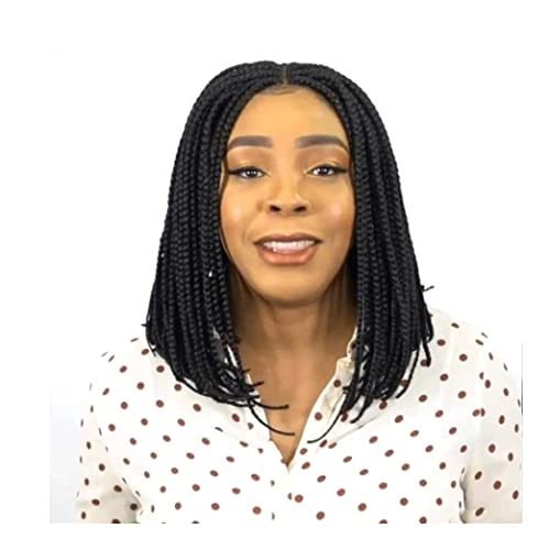HALAHAI Perücken Damen Perücke Geflochtene Locken Perücke Häkelperücke Synthetische Perücke Bob Kurze Gerade Perücke Perücke von HALAHAI