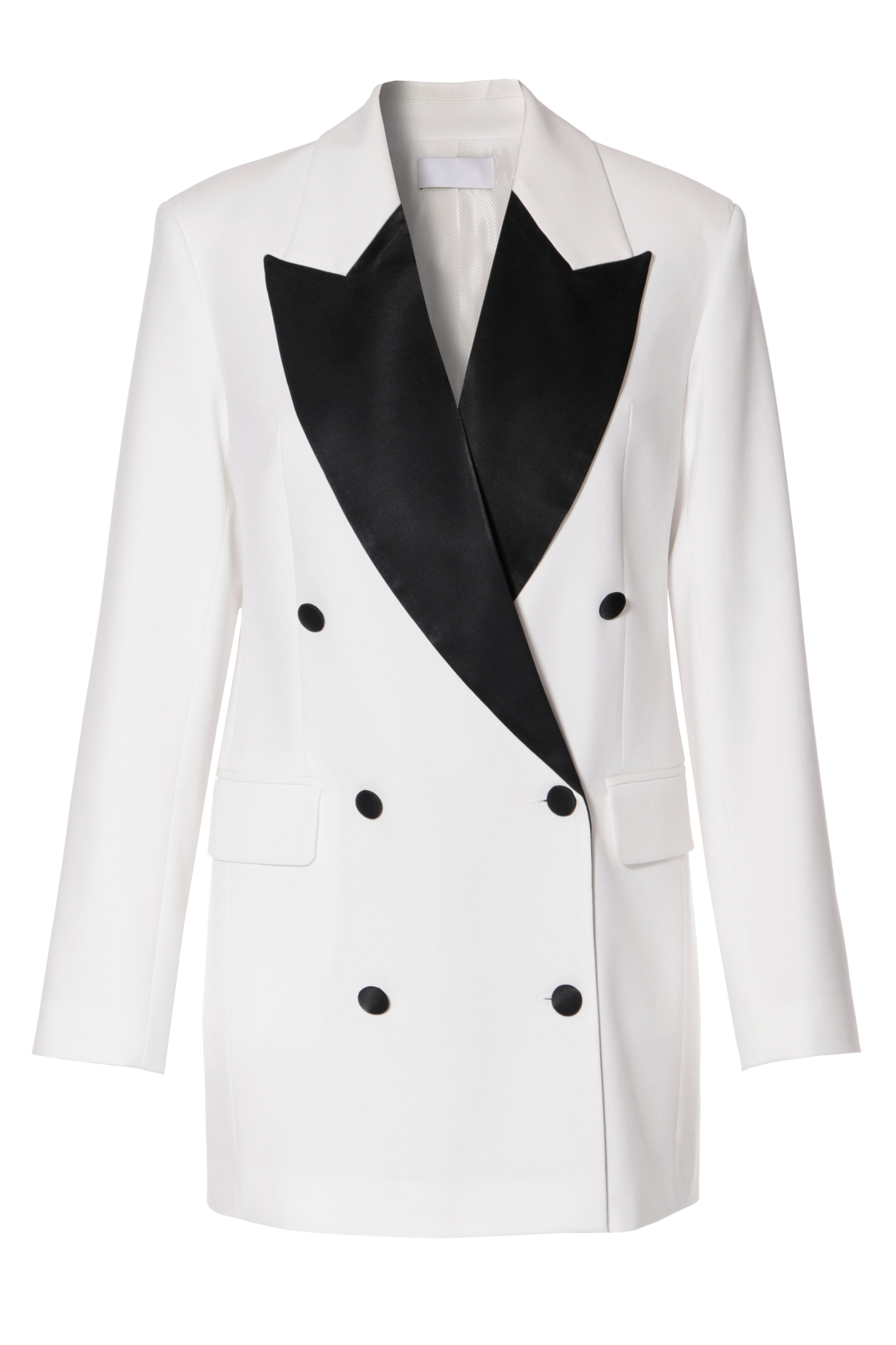 Blazer Dress Morgana Black And White - White - M - HALEWSKI - Blazers Blazer Dress Morgana Black And White - White - M - HALEWSKI - Blazers von HALEWSKI