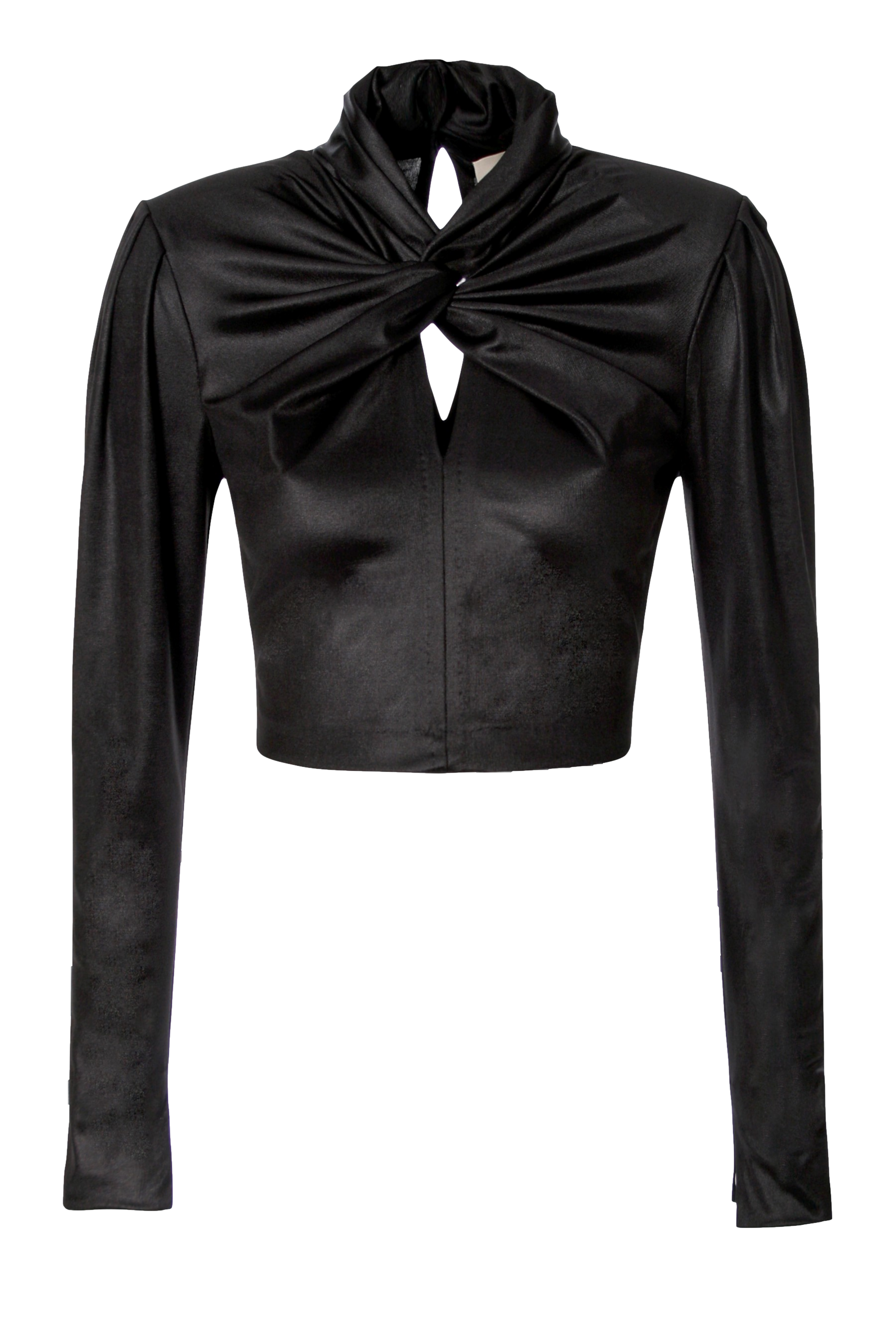Blouse Dalia Power Black - Black - S - HALEWSKI - Crop tops von HALEWSKI