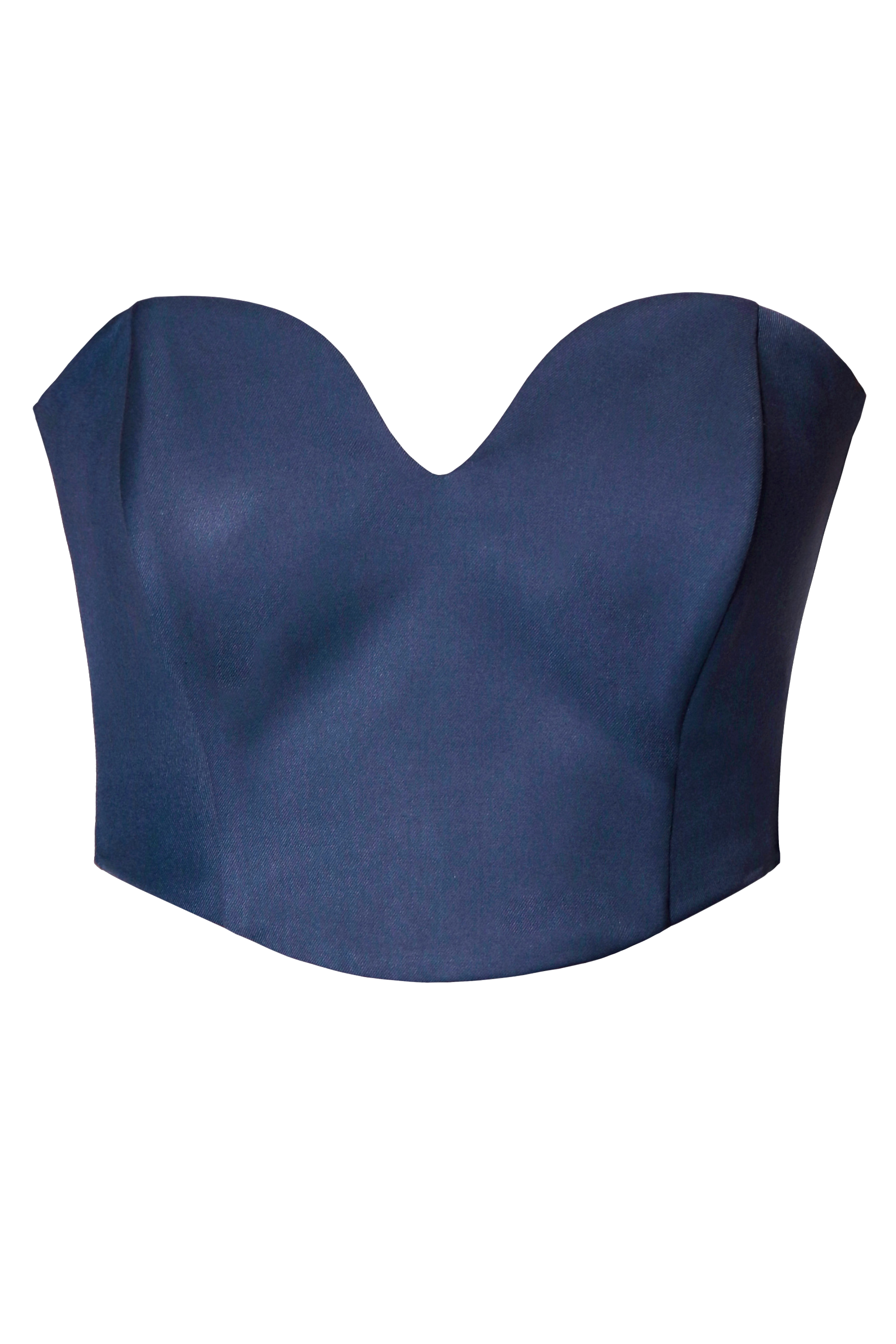 Corset Lara Moonlight Blue - Grey - M - HALEWSKI - Crop tops von HALEWSKI