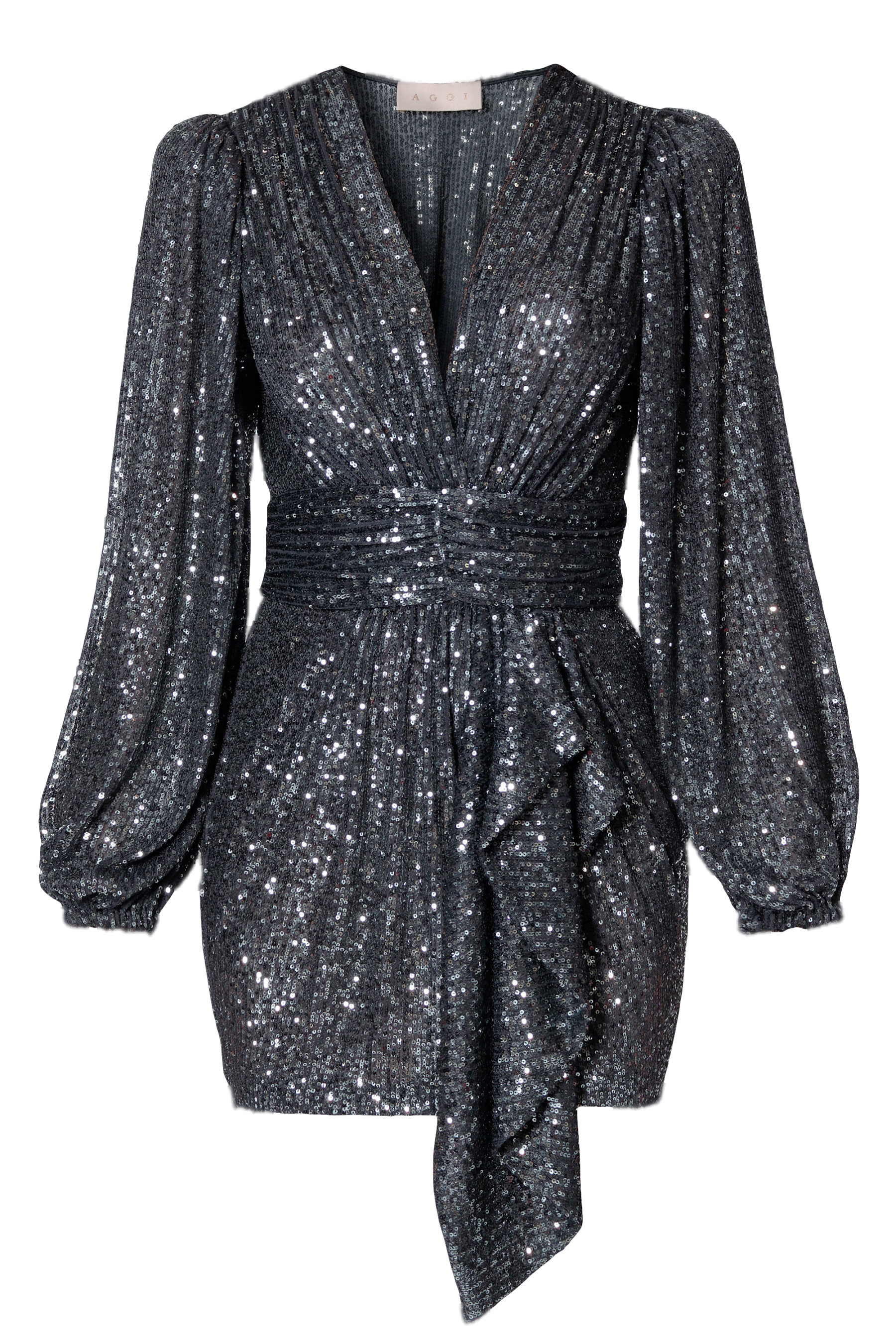 HALEWSKI | Dress Anastasia Midnight Grey | Women's Grey Mini dresses HALEWSKI | Dress Anastasia Midnight Grey | Women's Grey Mini dresses von HALEWSKI