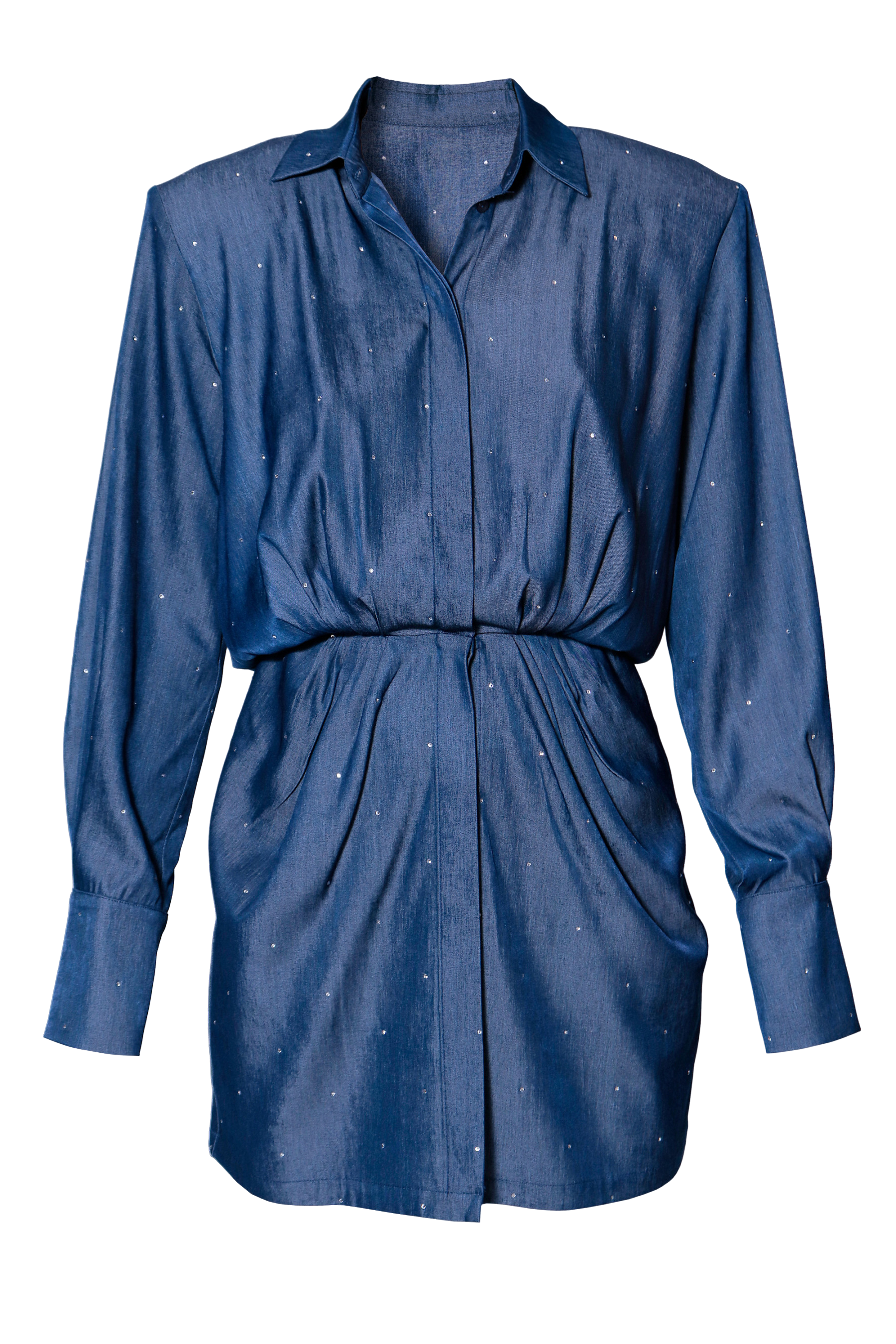 Dress Electra Navy Denim Jets - Blue - L - HALEWSKI - Mini dresses Dress Electra Navy Denim Jets - Blue - L - HALEWSKI - Mini dresses von HALEWSKI