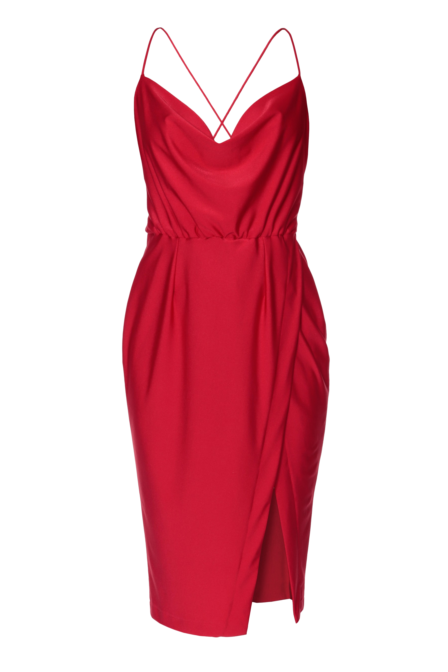 HALEWSKI | Dress Kim Red | Women's Red Midi dresses HALEWSKI | Dress Kim Red | Women's Red Midi dresses von HALEWSKI