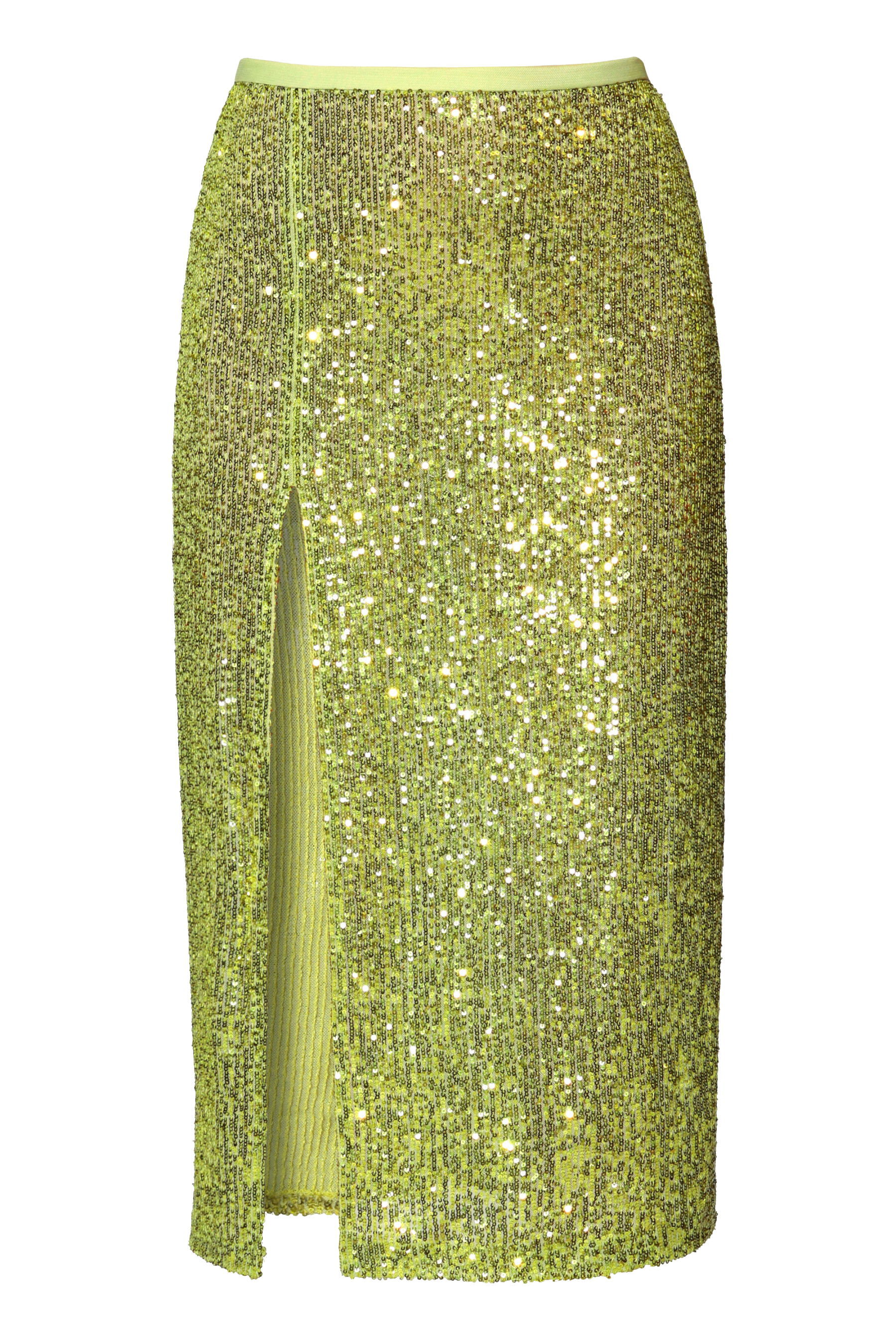 HALEWSKI | Skirt Zuza Lemon Sparkle | Women's Lime Green Midi skirts HALEWSKI | Skirt Zuza Lemon Sparkle | Women's Lime Green Midi skirts von HALEWSKI