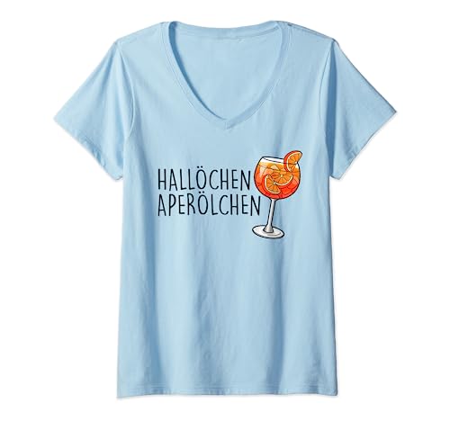 Damen HALLÖCHEN APERÖLCHEN - OFFICIAL SPRITZ CLUB. Fun I NEW!!! T-Shirt mit V-Ausschnitt Damen HALLÖCHEN APERÖLCHEN - OFFICIAL SPRITZ CLUB. Fun I NEW!!! T-Shirt mit V-Ausschnitt von HALLÖCHEN APERÖLCHEN - OFFICIAL SPRITZ CLUB #1