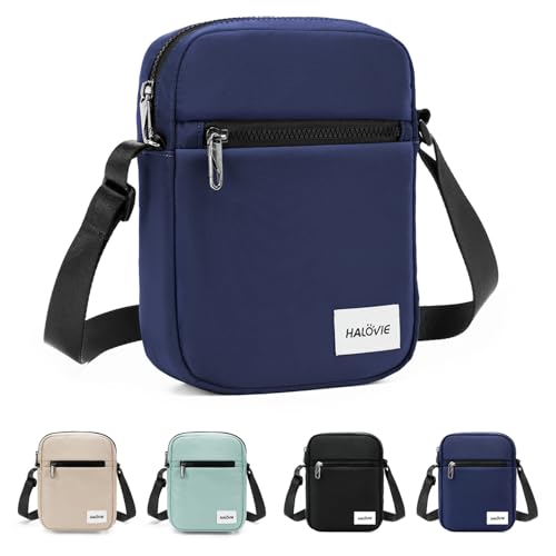 HALOVIE IHIKER3 Unisex Anti-Diebstahl Mini-Umhängetasche | Kleine Schultertasche, Crossbody & Messenger für Reisen, Flugreisen und Festivals (3L,blau) von HALOVIE
