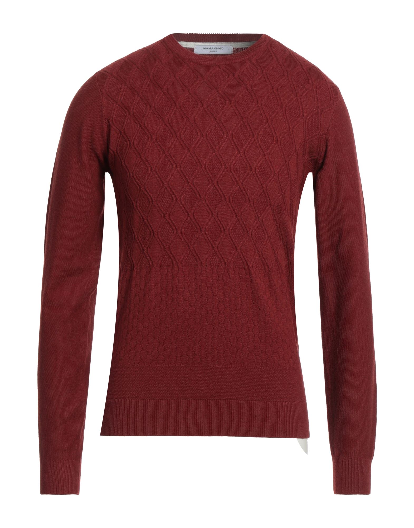 HAMAKI-HO Pullover Herren Bordeaux von HAMAKI-HO