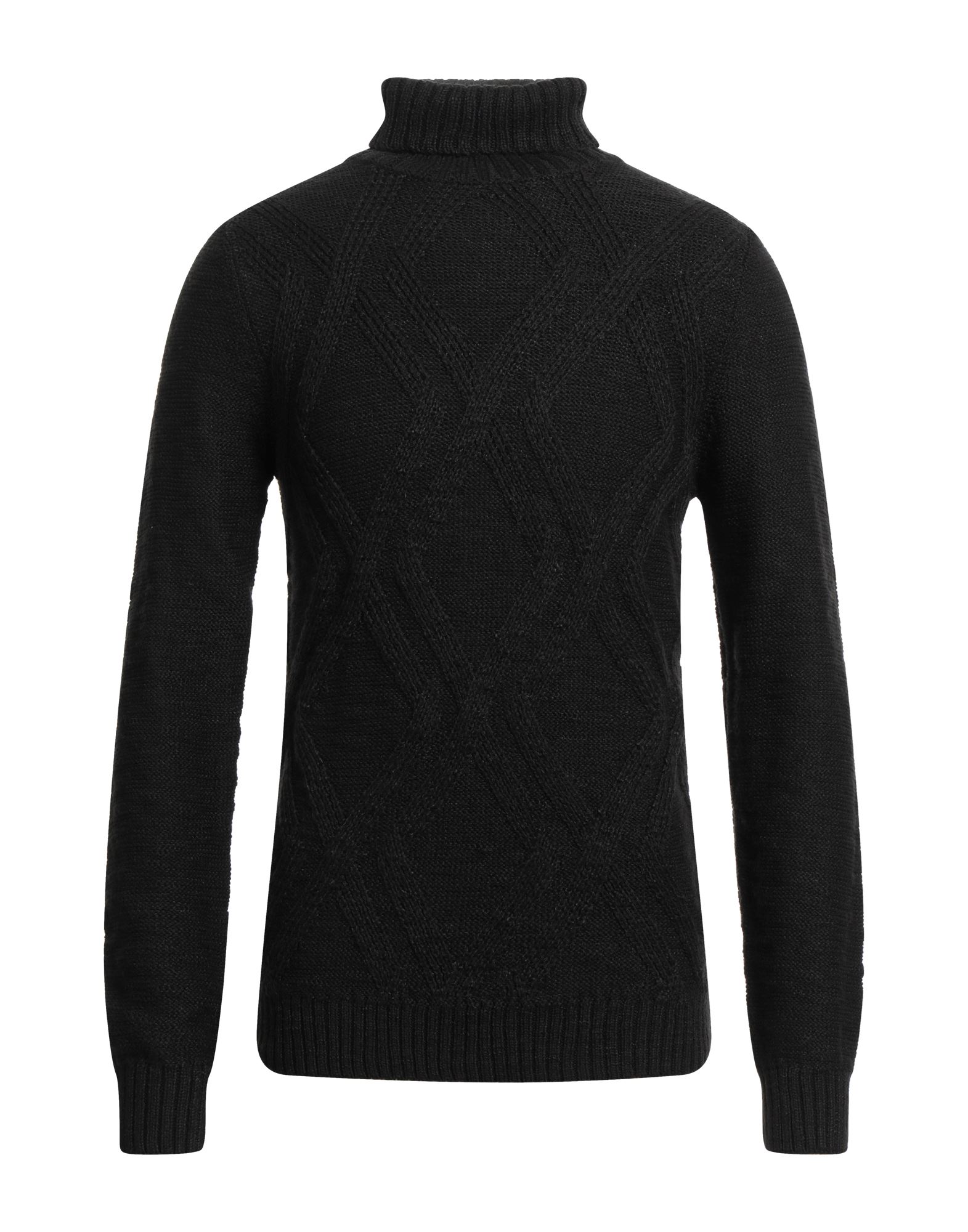 HAMAKI-HO Rollkragenpullover Herren Schwarz von HAMAKI-HO