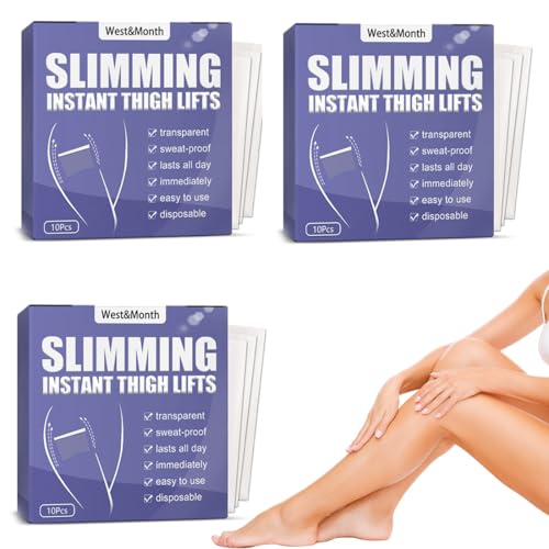 HAMKU 30 PCS cellulite tape Tape Zur Oberschenkelstraffung Unsichtbare Beinstraffungs Aufkleber Straffendes Oberschenkel Tape Cellulite Patches Stretch Sofort Glatte Cellulite Schlaffe Haut von HAMKU