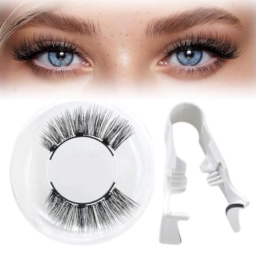 HAMKU Magnetische Wimpern,Magnetic lashes,Magnet Wimpern Ohne Eyeliner,Magnetische Wimpern mit Applikator,Wimpern Magnetisch Natürlicher Look,Kein Kleber erforderlich Wimpern Magnetic(L02) von HAMKU