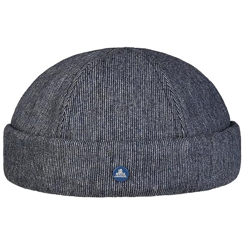HAMMABURG Dockermütze - Wintermütze Herren - Streifendesign & Baumwollfutter - Hafenmütze - Flexibel kombinierbare Mütze blau M (56-57 cm) von HAMMABURG