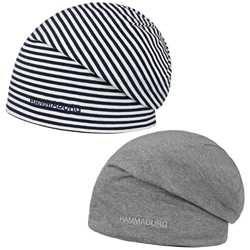 HAMMABURG Long Beanie Wendemütze - Unisex - Kopfbedeckung für alle Jahreszeiten - Lässiger Oversize-Look dunkelblau One Size HAMMABURG Long Beanie Wendemütze - Unisex - Kopfbedeckung für alle Jahreszeiten - Lässiger Oversize-Look dunkelblau One Size von HAMMABURG