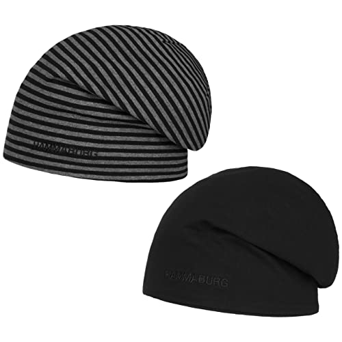 HAMMABURG Long Beanie Wendemütze - Unisex - Kopfbedeckung für alle Jahreszeiten - Lässiger Oversize-Look schwarz One Size HAMMABURG Long Beanie Wendemütze - Unisex - Kopfbedeckung für alle Jahreszeiten - Lässiger Oversize-Look schwarz One Size von HAMMABURG