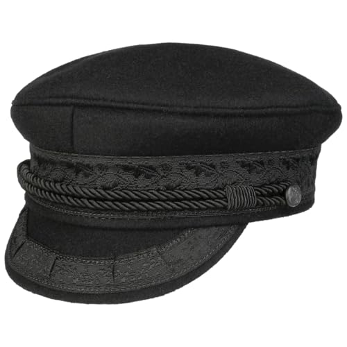 HAMMABURG Prinz Heinrich Tuch Mütze - Kapitänsmütze mit Eichenlaubbordüren - Made in Germany - Unisex - Alle Saisons schwarz 61 cm von HAMMABURG