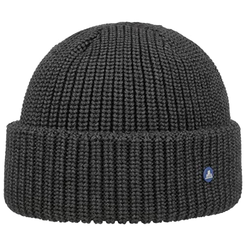 HAMMABURG Umschlagmütze Damen/Herren One Size (ca. 54-59 cm) - Made in Italy - Mit 50% Wollanteil - Strickmütze mit Umschlag - Länge 18 cm - Beanie Herbst/Winter anthrazit One Size HAMMABURG Umschlagmütze Damen/Herren One Size (ca. 54-59 cm) - Made in Italy - Mit 50% Wollanteil - Strickmütze mit Umschlag - Länge 18 cm - Beanie Herbst/Winter anthrazit One Size von HAMMABURG