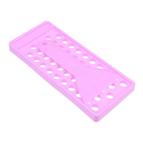 HAMPPLIES 1 Satz Teiliges Lip Balm Set mit Löchern Füllschale und Spatel für DIY Lippenpflege Wiederverwendbare Behälter aus PP für Kreative Projekte von HAMPPLIES