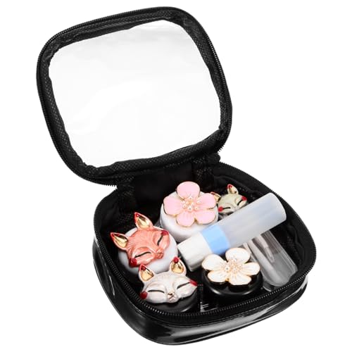 HAMPPLIES 1 Satz farbige Kontaktlinsen Kontakte Behälter für kosmetische Linsen Fall Brillenetui Taschenlinsenhalter Augenlinsen-Organizer Plastik von HAMPPLIES