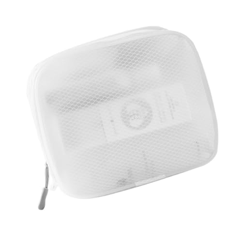 HAMPPLIES 1 Stück Eva wasserdichte Netz Kosmetiktasche Tragbare Reißverschluss Make Up Tasche für Reisen Organizer für Toilettenartikel und Schreibwaren Quadratisch von HAMPPLIES