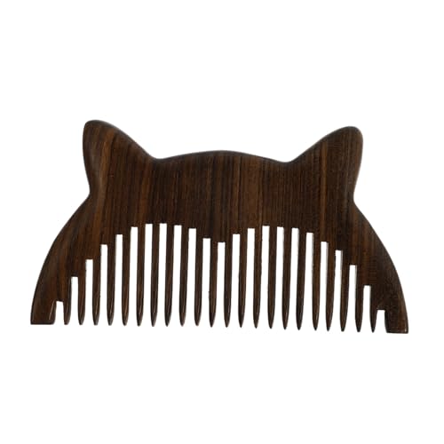 HAMPPLIES 1 Stück Sandelholz Massagekamm Handgefertigter Antistatischer Kamm für Kopfhautmassage Tragbares Holz Haarpflegewerkzeug für Männer und Erwachsene Politur und Langlebiges Design von HAMPPLIES