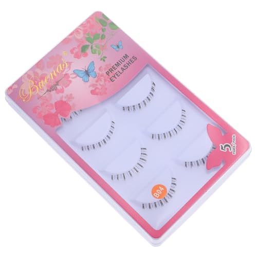 HAMPPLIES 10 Paare Transparente Fake Bottom Lashes Leichte Weiche Untere Wimpernstreifen Natürliche Künstliche Wimpernverlängerung für Damen Einfach Anzubringen Wiederverwendbar Modischer von HAMPPLIES
