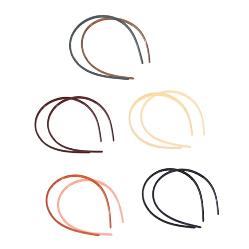 HAMPPLIES 10 Stück Candy Farbene Haarbänder mit Zähnen für Frauen Mädchen Teens Rutschfeste Stirnbänder Sicherer Sitz Langlebige Kunststoff Haarreifen für Alltag Party Schule von HAMPPLIES