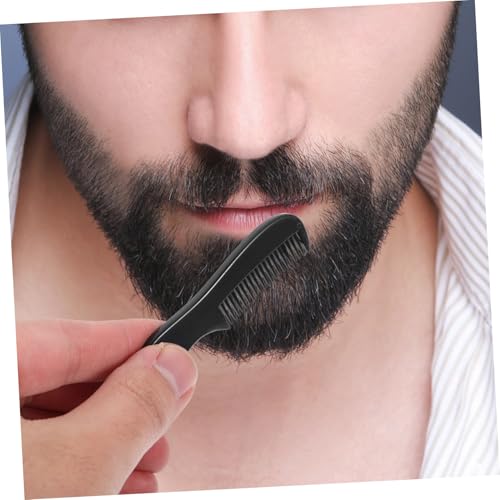 HAMPPLIES 10 Stück Teiliges Bartkamm Herren Kompakter Reise Taschenkamm mit Feinen Zähnen zum Schonenden Entwirren und Stylen Langlebiges Material für Unterwegs und Geschenk von HAMPPLIES