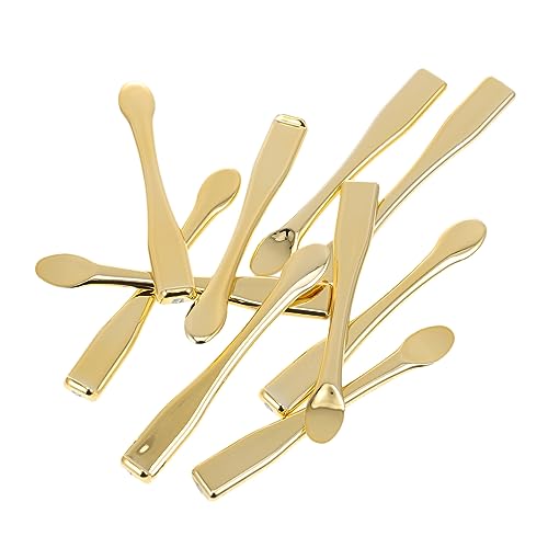 HAMPPLIES 10 Stück Teiliges Gesichtscreme Spatel Wiederverwendbare Leichte Kosmetikspatel für Gesichtspflege Damen Beauty Werkzeug zum Hygienischen Entnehmen von Cremes und Masken von HAMPPLIES