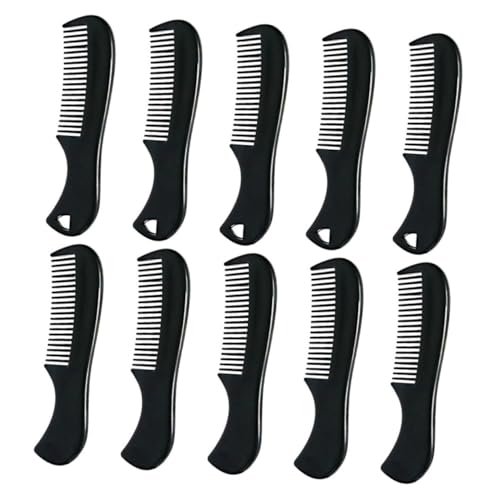 HAMPPLIES 10 Stück Teiliges Herren Bartkamm Kompakt und Handlich Manuell Poliert mit Feinen und Groben Zähnen Langlebig und Leicht für Bart und Unterwegs Praktische Mini Bartkämme für von HAMPPLIES