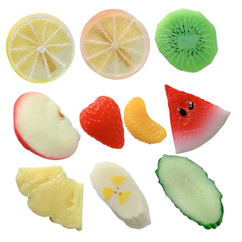HAMPPLIES 10 Stück Teiliges Kleine Haarklammern mit Früchtemotiv Bunte Haarschmuck accessoires für Damen und Mädchen Leichte Haarspangen für Alltag Hochzeit Party und Vielseitige Frisuren von HAMPPLIES