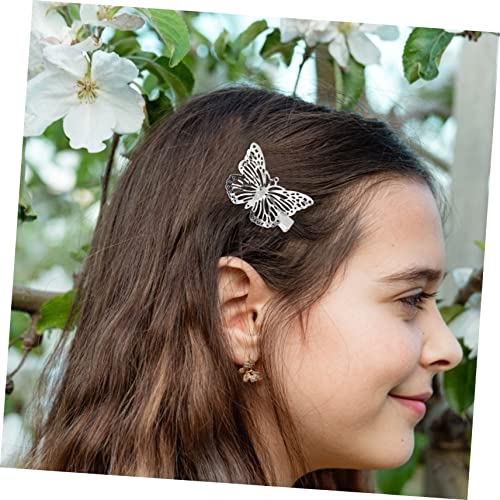 HAMPPLIES 10 Stück Teiliges Metall Schmetterling Haarspangen Modisch Elegant für Damen und Mädchen Seitliche Haarklammern Haarschmuck für Geburtstag Festtage und Alltag Einfach zu Tragen von HAMPPLIES