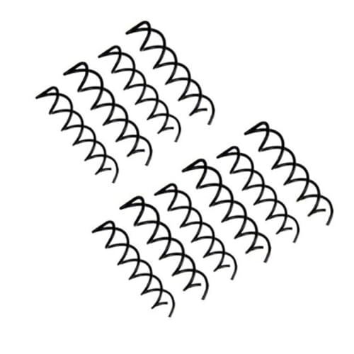 HAMPPLIES 10 Stück Teiliges Metall Spiral Haarnadeln für Damen Langlebige Haarklammern für Hochsteckfrisuren Flexibel und Einfach zu Drehen Geeignet für Haartypen für Dutt und DIY Frisuren von HAMPPLIES