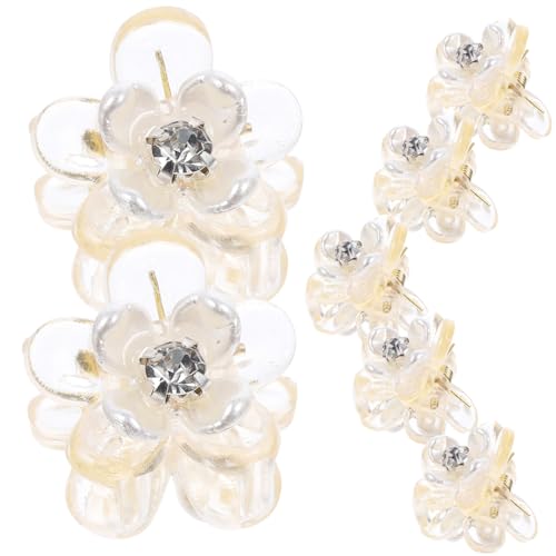HAMPPLIES 10 Stück Teiliges Mini Blumen Haarklammern mit Starkem Leichte Kleine Haarspangen für Mädchen und Frauen Modische Haarschmuck Clips für Alltag Party und Fotoshootings von HAMPPLIES
