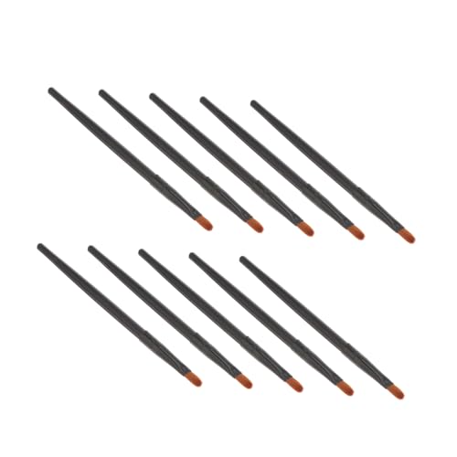 HAMPPLIES 10 Stück Teiliges Professionelles Make Up Pinselset mit Holzgriff Kunstfaser Vielseitig für Lidschatten Lippen und Nase Kompakt und Tragbar für Präzises Augen Make Up für von HAMPPLIES