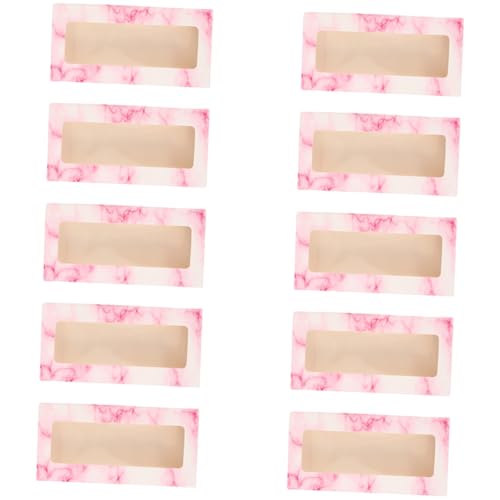 HAMPPLIES 10 Stück Teiliges Rechteckige Wimpernboxen aus Karton mit Schmetterlingsmuster Tragbare Aufbewahrungsboxen für Falsche Wimpern Kompakte Lash Container Eleganter Make Up Organizer von HAMPPLIES