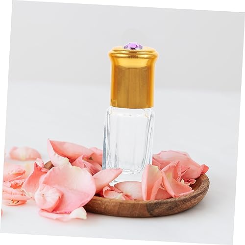 HAMPPLIES 10 Stück Teiliges Roll Fläschchen Nachfüllbare Glasflaschen für Parfum und Ätherische Öle Leicht Tragbar als Reisebehälter für Damen Farben Zufällig Zufällige Zufällige Farbe von HAMPPLIES