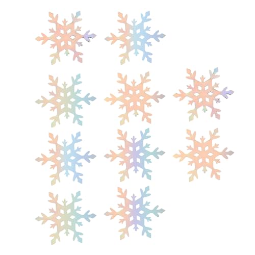 HAMPPLIES 10 Stück Teiliges Schneeflocken patch Mädchen DIY Haarschmuck Leichte Glänzende Schmuckaccessoires für Haarspangen Vielseitig für Kleidung Taschen und Geschenkdekoration von HAMPPLIES