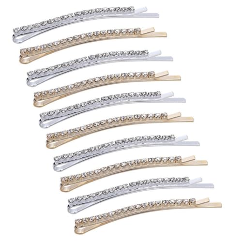 HAMPPLIES 10 Stück Teiliges Strahlender Kristall haarspangen Glänzende Braut haarnadeln Feine Haarschmuck accessoires für Frauen Geeignet für Hochzeit Geburtstag und Alltag Modisch und von HAMPPLIES