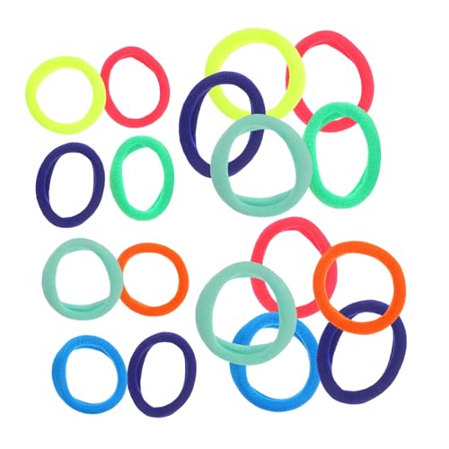 HAMPPLIES 100 Stück Bunte Elastische Haargummis für Mädchen und Weiche Metallfreie Zopfgummis mit Hoher Dehnbarkeit für Pferdeschwanz Flechtfrisuren und Sportaktivitäten von HAMPPLIES
