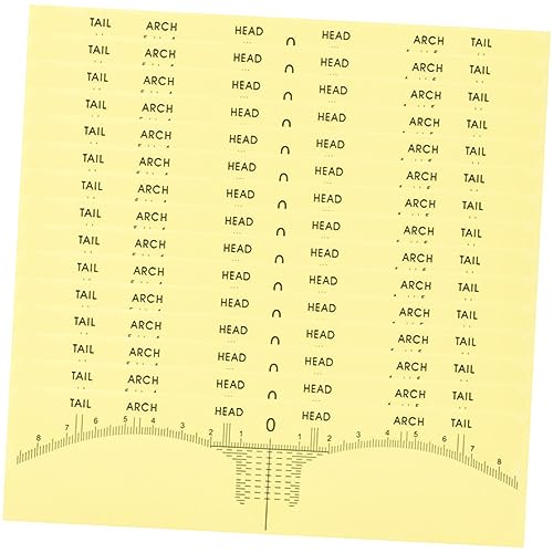 HAMPPLIES 100stücke Augenbrauen-ruler Aufkleber Praktisches Werkzeug Für Präzises Augenbrauen-make-up Einfach Zu Verwenden Für Symmetrische Augenbrauenformen Für Microblading Und von HAMPPLIES